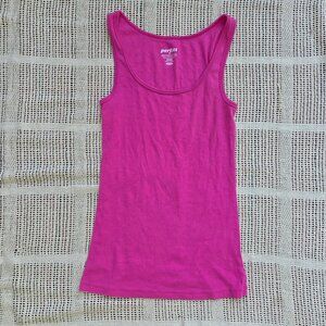Pink Ribbed Stretchy Old Navy Tank